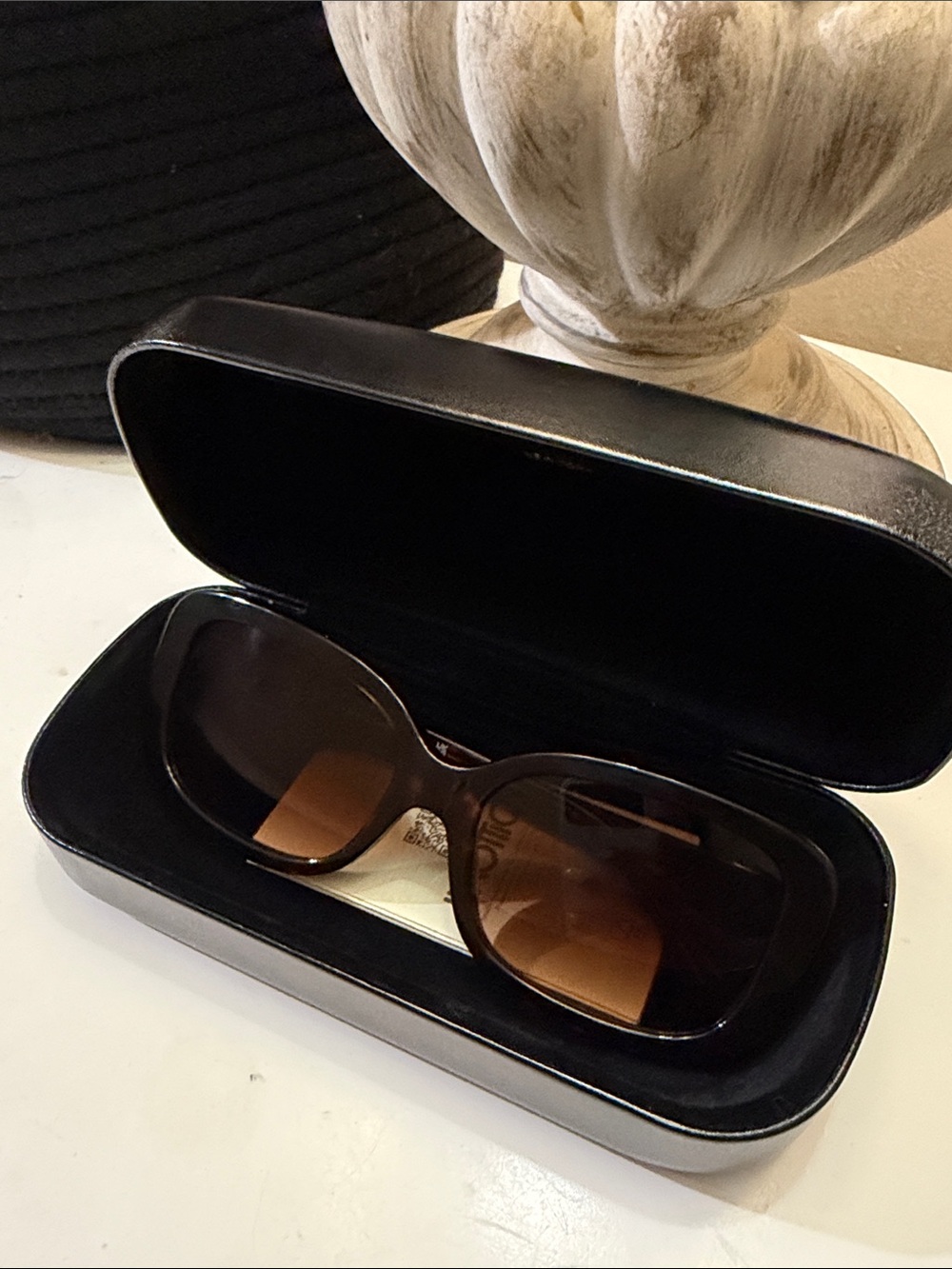 Coach Black Logo Eyewear Case